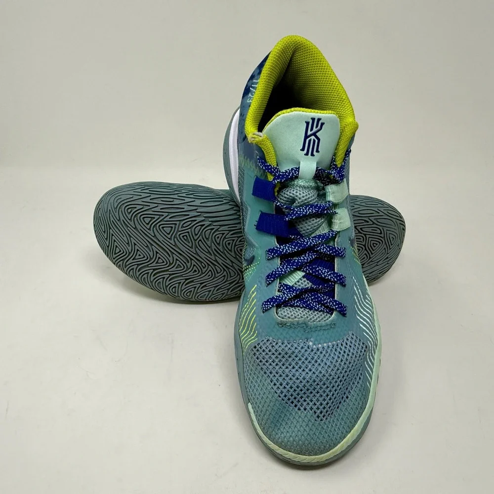 Nike Kyrie Flytrap 4 Mens Sz 8 - 8 1/2 Basketball Shoes Blue Green CT1972-400
